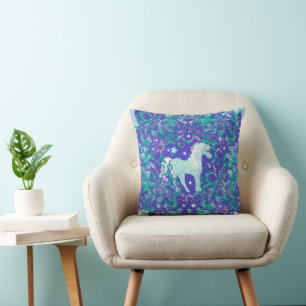 Coussin Motif animal cool - Mandala Unicorn 1