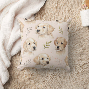 Coussin Motif aquarelle de chiot adorable (2)