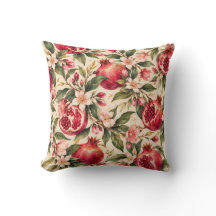 Motif aquarelle du jardin de grenade méditerranéen