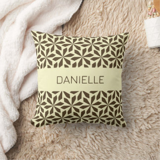 Coussin motif au lait et au chocolat