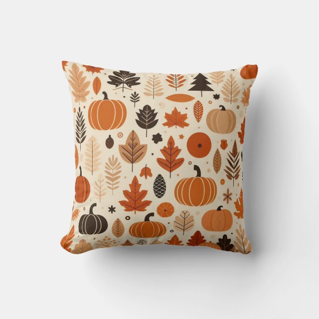 Coussin Motif Automne (Recto)