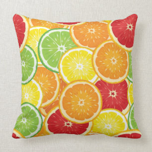Coussin Motif avec des agrumes