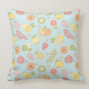 Coussin Motif avec des fruits et des baies