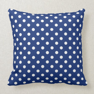Coussin Motif avec le pois blanc