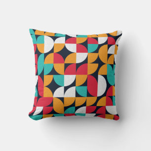 Coussin Motif avec triangles de couleur aléatoire Génér