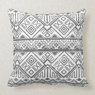 Coussin Motif aztèque géométrique abstrait 2