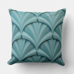 Coussin Motif Batik 3D en Relief de Feuille de Sisir
