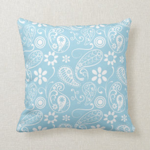 Coussin Motif Bébé bleu pâté