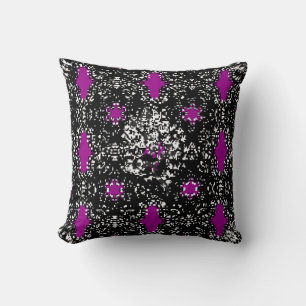 Coussin Motif blanc classique oriental sans charme. VINTAG