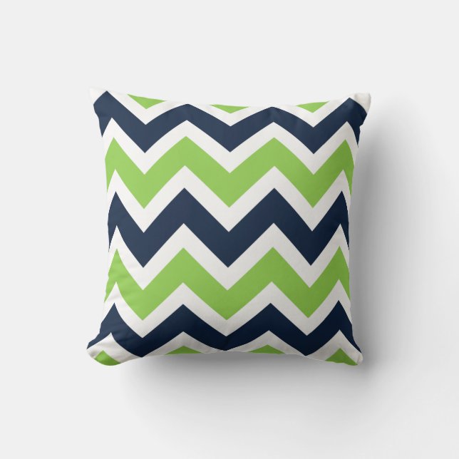 Coussin Motif bleu bleu bleu blanc de la marine (Recto)