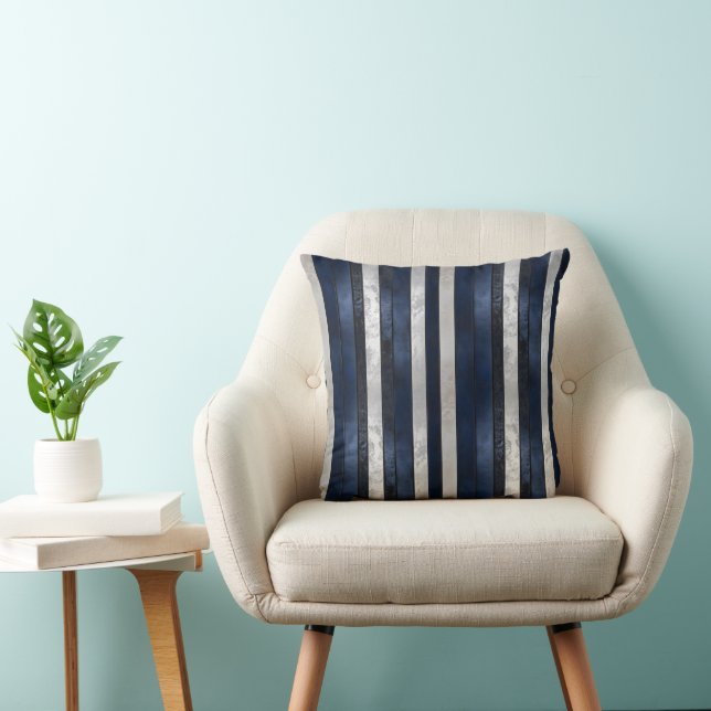 Coussin Motif bleu de la marine (Chaise)