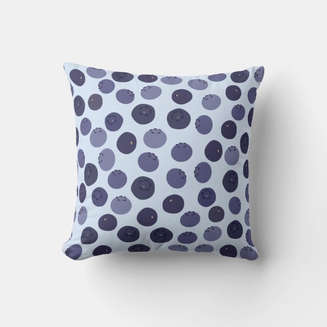 Coussin Motif Blueberry (Recto)