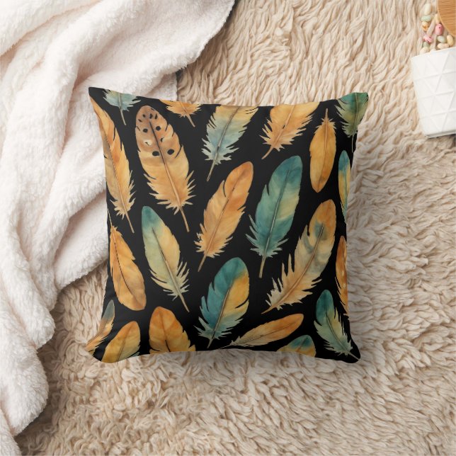 Coussin Motif Boho Feather (Couverture)