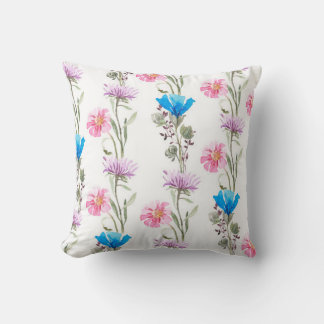 Coussin Motif botanique aquarelle