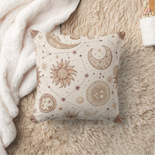 Coussin Motif botanique céleste (2)