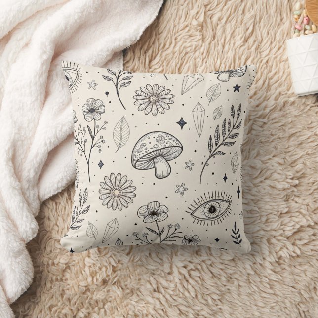 Coussin Motif Botanique Céleste (3) (Couverture)