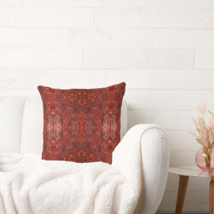 Coussin Motif Brown en cuir de luxe texturé