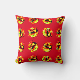 Coussin Motif Burger