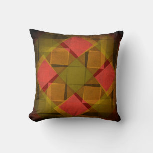 Coussin motif carré vintage cool