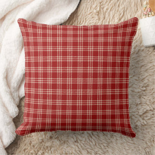 Coussin Motif carreau rouge