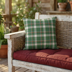 Coussin Motif carreaux vert rouge bleu blanc Cool Bûcheron