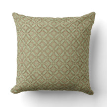 Motif carrelé vert et cuivre