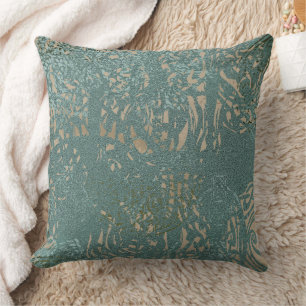 Coussin Motif Celtique Vert Tan