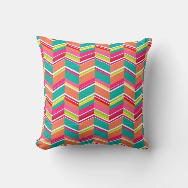 Coussin Motif chevron PixDezines (Recto)