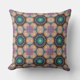 Coussin Motif circulaire octogonale géométrique Abstrait