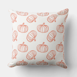 Coussin Motif Citrouille d'Halloween amusant