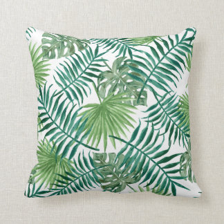 Coussin Motif contemporain de feuilles de fern