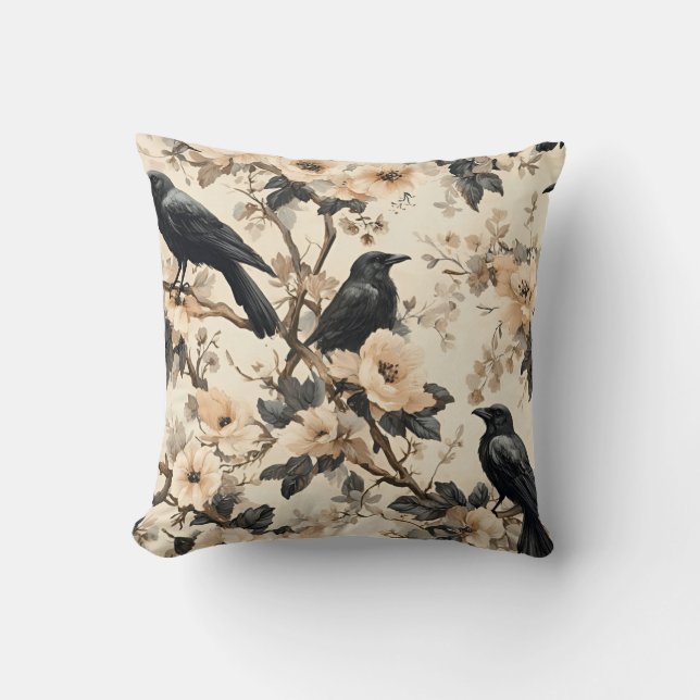 Coussin Motif corneille motif corneille (Recto)