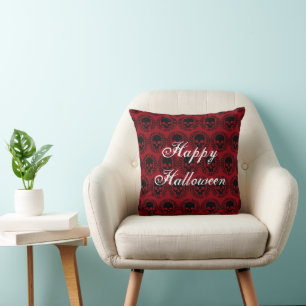 Coussin Motif crâne Élégant Amusement Halloween Goth N'imp