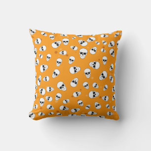 Coussin Motif Crânes d'Halloween