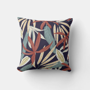 Coussin Motif créatif sans faille avec plantes tropicaux s