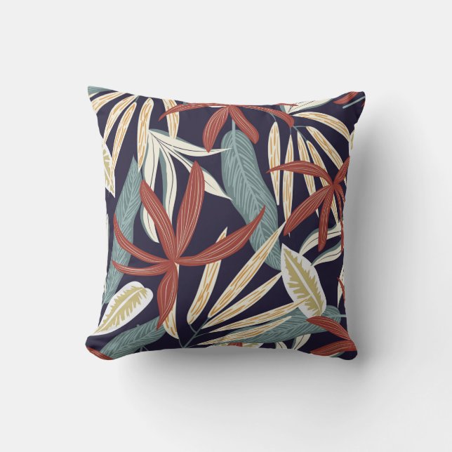 Coussin Motif créatif sans faille avec plantes tropicaux s (Recto)