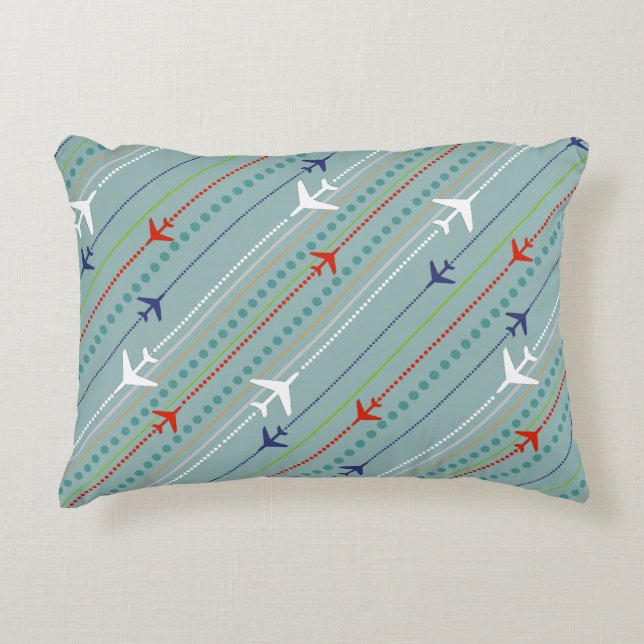 Coussin Motif d'accent rétro (Devant)