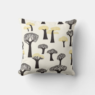 Coussin Motif d'arbre de baobab lunaire