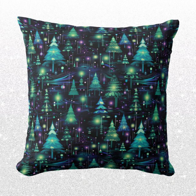 Coussin Motif d'arbre forestier enchanté (Créateur téléchargé)