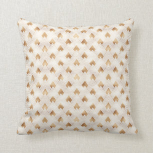 Coussin Motif d'art déco d'or