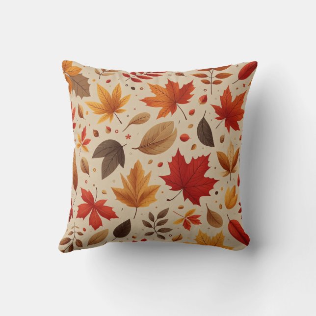 Coussin Motif d'automne (Verso)