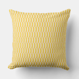 Coussin Motif de balance des poissons jaunes