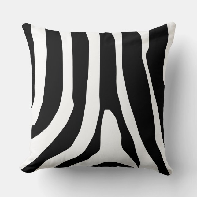 Coussin Motif de bandes d'impression Zebra (Recto)