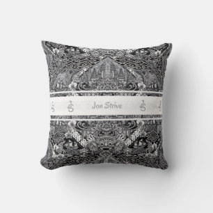 Coussin Motif de BATIK moderne