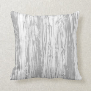 Coussin Motif de bois de flottage - gris/gris et blanc