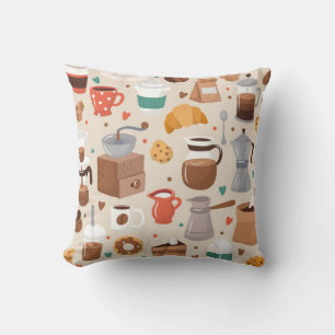 Coussin Motif de café