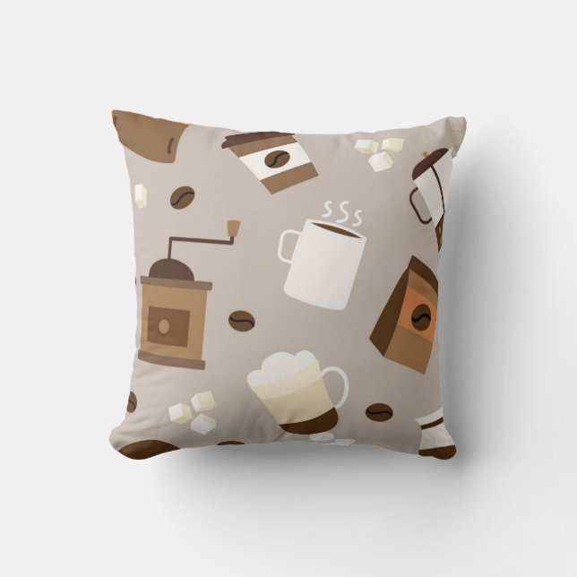 Coussin Motif de café (Recto)