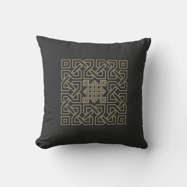 Coussin motif de calligraphie arabe (Recto)