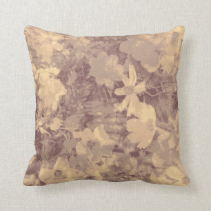 Coussin Motif de camouflage de fleur et de feuille sur le