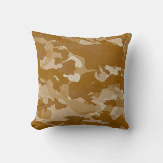 Coussin Motif de camouflage ton terre désertique moderne